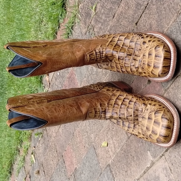 Crocodile Cowboy Boots Handmade in Mexico - Picture 2 of 11